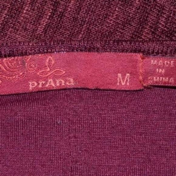 PrAna nadia plum red wrap front long sleeve casual office holiday work dress - Picture 3 of 10